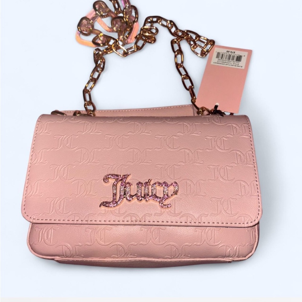 Juicy Couture Pink Crossbody Bag with Chain Strap